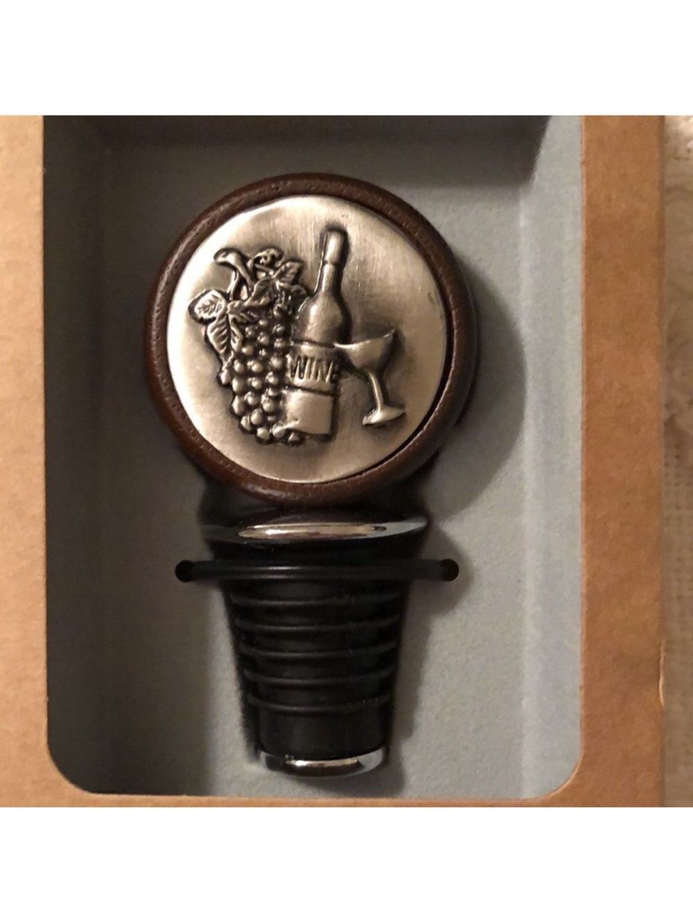 Prodyne Fine Metal Medallion Bottle Stopper